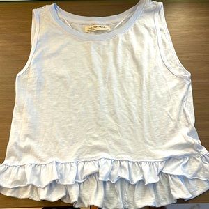 We the Free/Free People baby doll muscle tank NWOT,baby blue,XS,smoke free home.